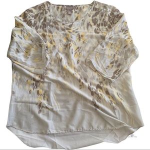 Chico’s size 2 women 3/4 sleeve blouse